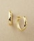 K18ヒシカットフープピアス