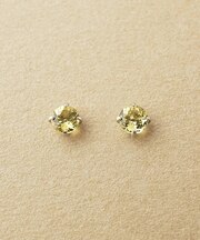[ セカンドピアス]Pt イエローベリルピアス