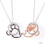 【Disney限定ジュエリーBOXでお届け】ディズニー ミッキー&ミニー / シルバー ペア ネックレス