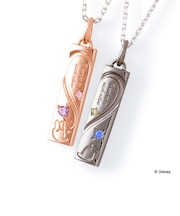 【Disney限定ジュエリーBOXでお届け】ディズニー ドナルド&デイジー / シルバー ペア ネックレス