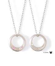 【Disney限定ジュエリーBOXでお届け】ディズニー 隠れミッキー / シルバー ペア ネックレス