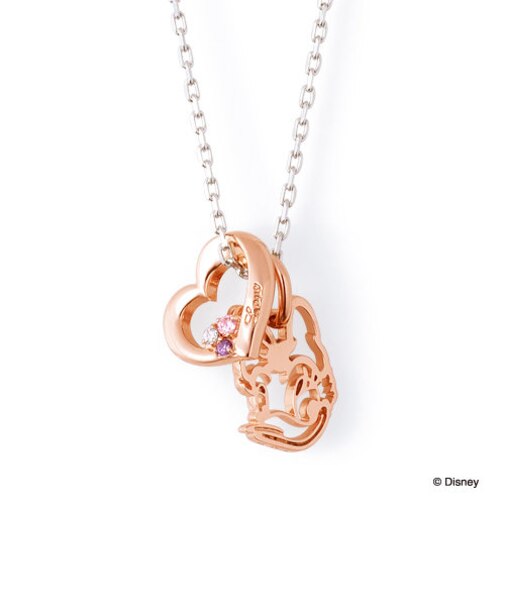 【Disney限定ジュエリーBOXでお届け】ディズニー ドナルド&デイジー / シルバー ペア ネックレス(レディス単品)