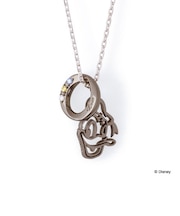 【Disney限定ジュエリーBOXでお届け】ディズニー ドナルド&デイジー / シルバー ペア ネックレス(メンズ単品)