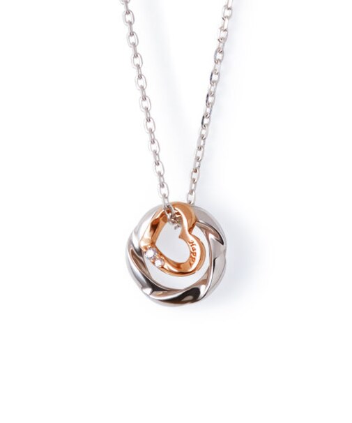 シルバー ペア ネックレス(レディス単品)