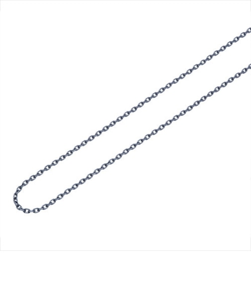 【40cm】ブラックロジウムメッキ サージカルステンレス チェーン