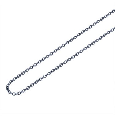 【45cm】ブラックロジウムメッキ サージカルステンレス チェーン