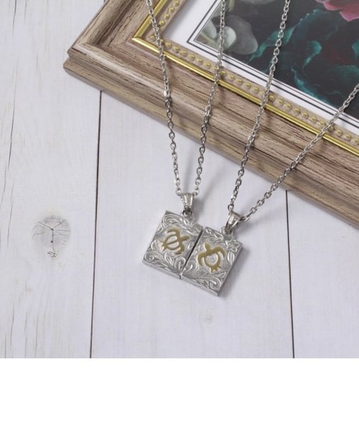 【アレルギーフリー】サージカルステンレス ハワイアンペアネックレス【LaniHoni(ラニホニ)】