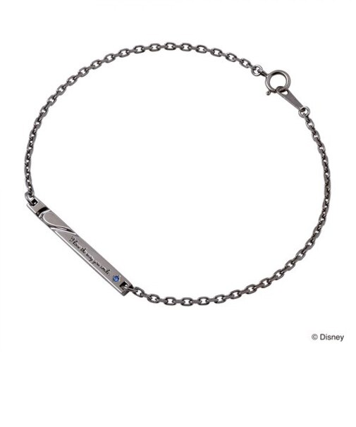 【プリンセスメッセージカード&BOX付き】ディズニープリンセス べル / シルバー ブレスレット(メンズ単品)