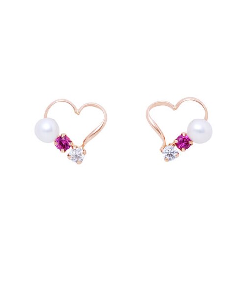 ピンクゴールド ピアス