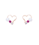 ピンクゴールド ピアス