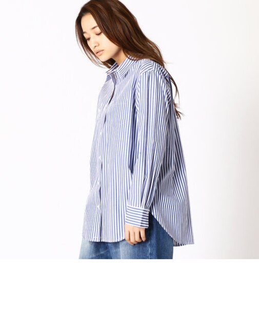 カシュクール2WAYストライプシャツ