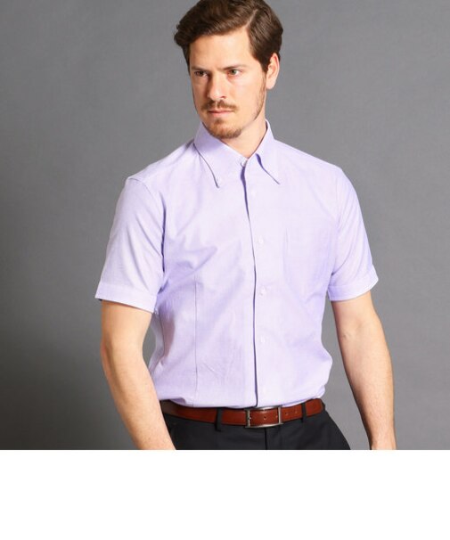 ボタンダウン半袖ドレスシャツ