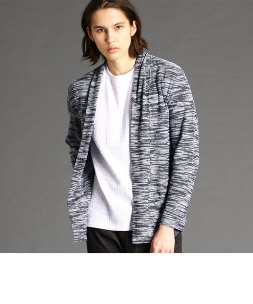 メランジ調カーディガン