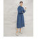 ドロストデニムシャツワンピース