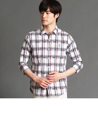 ボタニカル柄七分袖シャツ