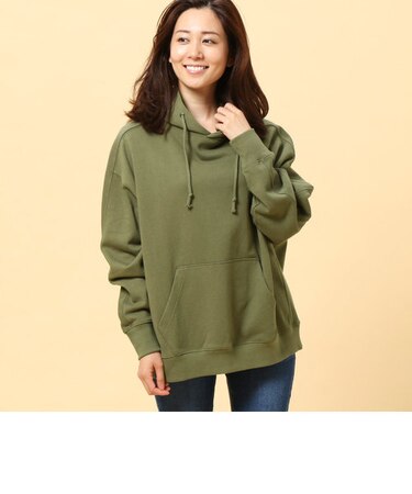 ビッグシルエット裏毛パーカー