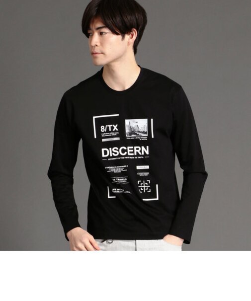 ロゴ＆フォトプリントロングスリーブTシャツ