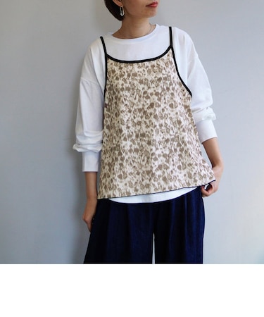 柄キャミソール＆長袖Tシャツセット