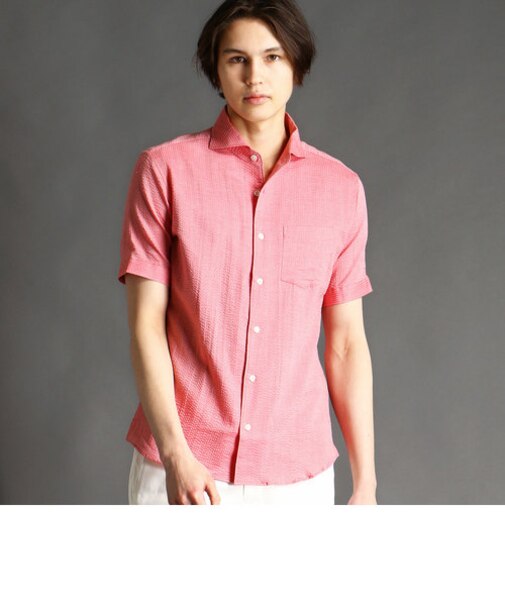 【ex/tra】カッタウェイ半袖シャツ