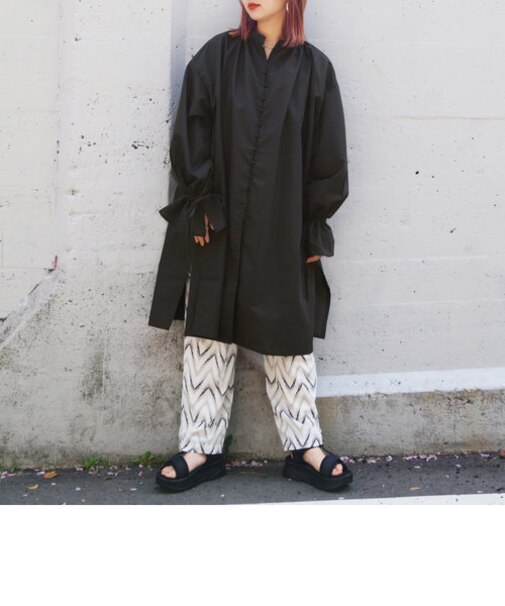 キャンディスリーブチュニックシャツ