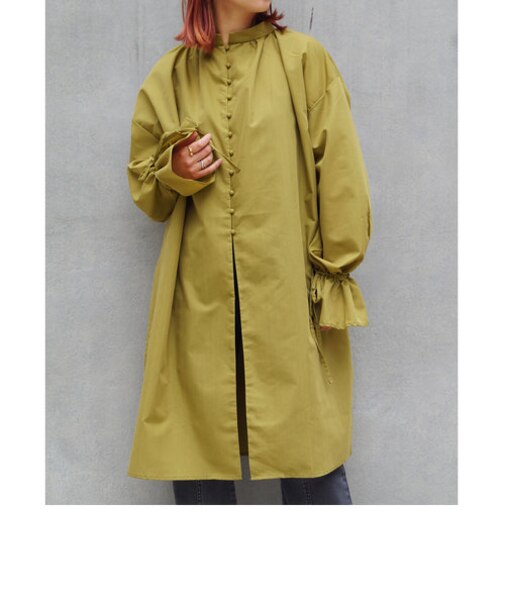 キャンディスリーブチュニックシャツ