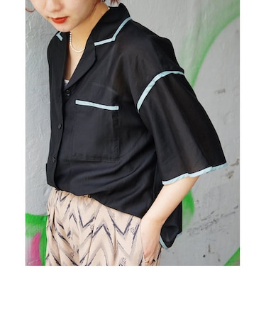 パイピングシアーシャツ