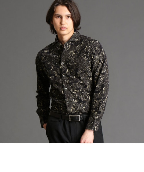 【ex/tra】Albiate カッタウェイカラーシャツ