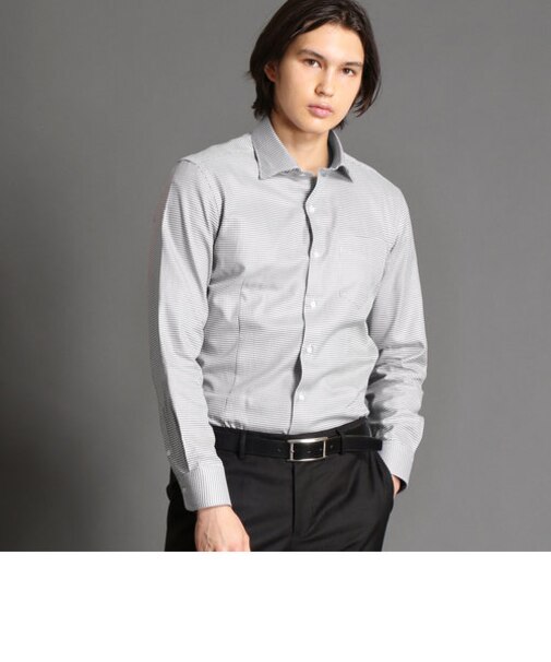 MONTI ハウンドトゥース柄ドレスシャツ