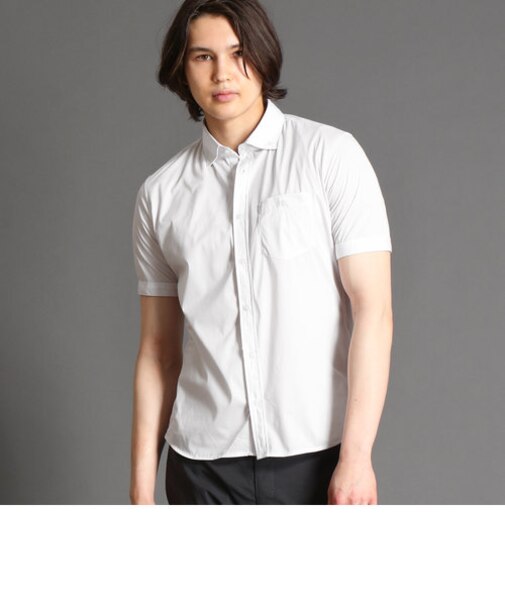 ボタンダウン ストライプ半袖シャツ