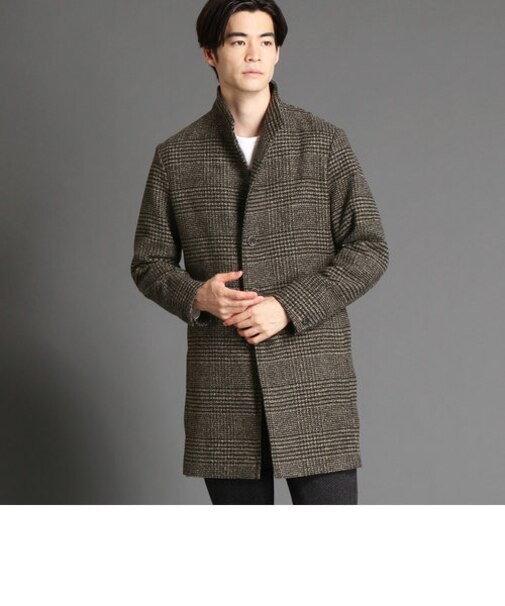 ウールライクスタンドコート