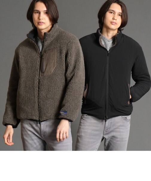 MAPELシープボア リバーシブルブルゾン