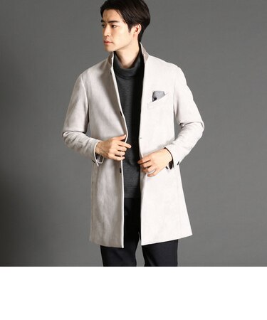 スウェード調チェスターコート