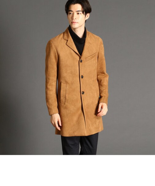 スウェード調チェスターコート