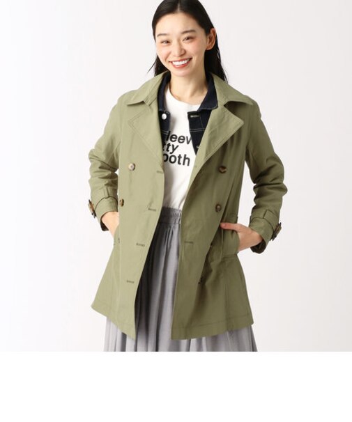 定番ミディ丈トレンチコート