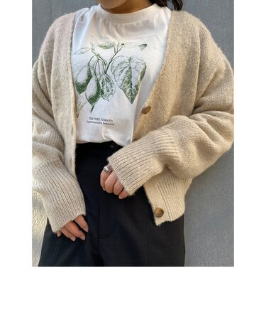 シャギーニット2WAYトップス