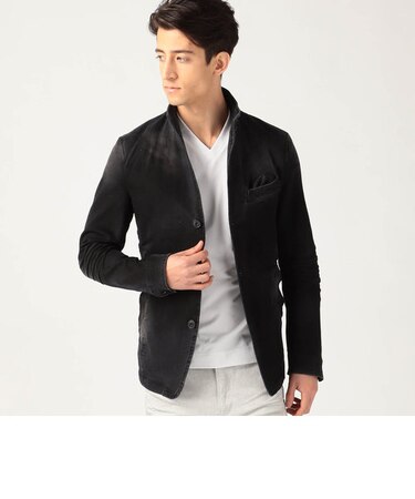 イタリアンカラーカバーオールジャケット