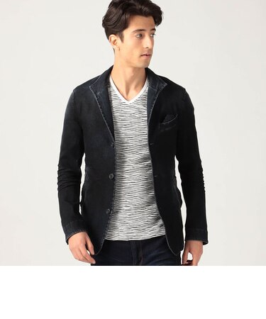 イタリアンカラーカバーオールジャケット