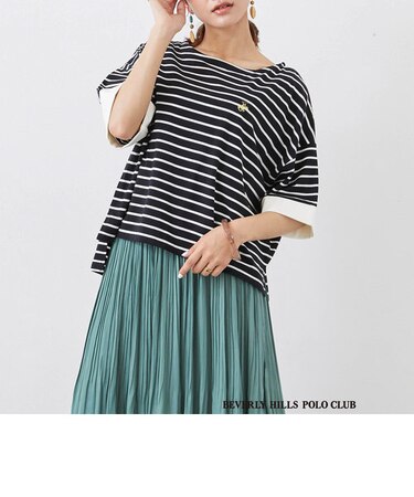 WEB限定【BEVERLY HILLS POLO CLUB】ボーダーＴシャツ