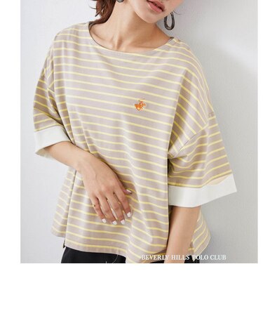 WEB限定【BEVERLY HILLS POLO CLUB】ボーダーＴシャツ