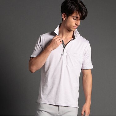 【22年モデル WEB限定再販売】迷彩ジャカード半袖スキッパーポロシャツ