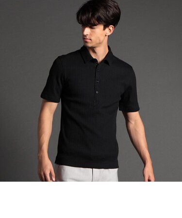 【22年モデル WEB限定再販売】シルケットランダムテレコ半袖ポロシャツ