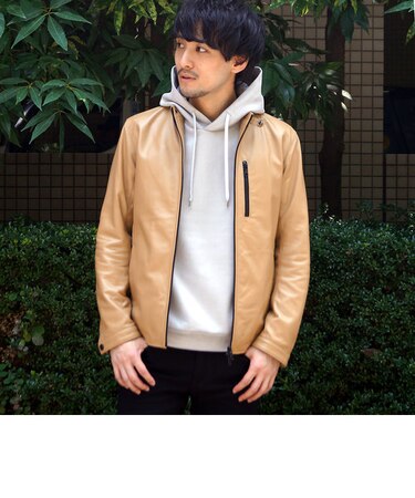 【WEB限定】ラムレザーシングルライダース