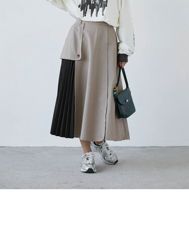 プリーツMIXスカート