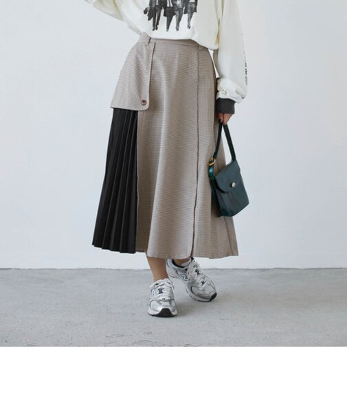 プリーツMIXスカート