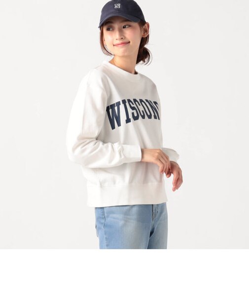 ミドル丈　ロゴ入りライトトレーナー