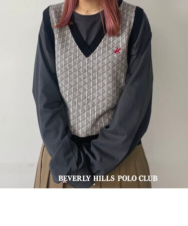 【BEVERLY HILLS POLO CLUB】ジャガードベスト