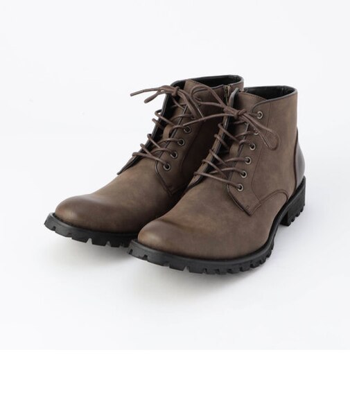 フェイクレザーブーツ