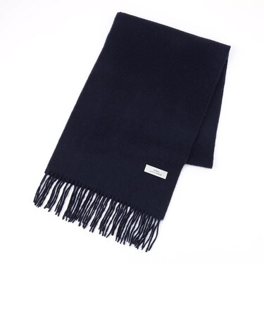 【ex/tra】カシミヤ100% ソリッドマフラー