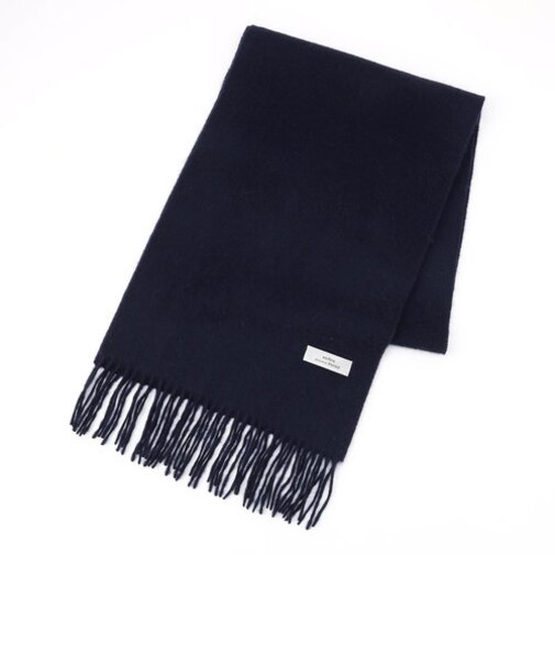 【ex/tra】カシミヤ100% ソリッドマフラー