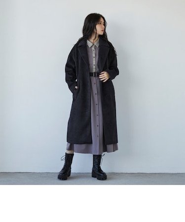 モッサ風ダブルフェイス テーラードコート